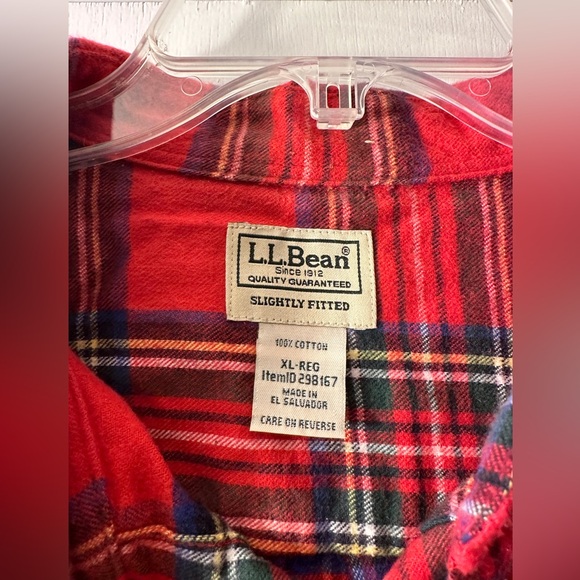 LLBean Slightly Fitted Flannel - Picture 2 of 3